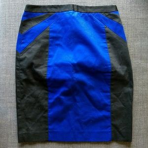 Express Geometric High-waist Pencil Skirt